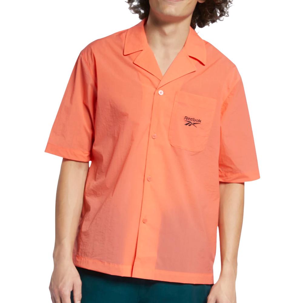 Chemise Orange Homme Reebok Summer Resort Shirt pas cher
