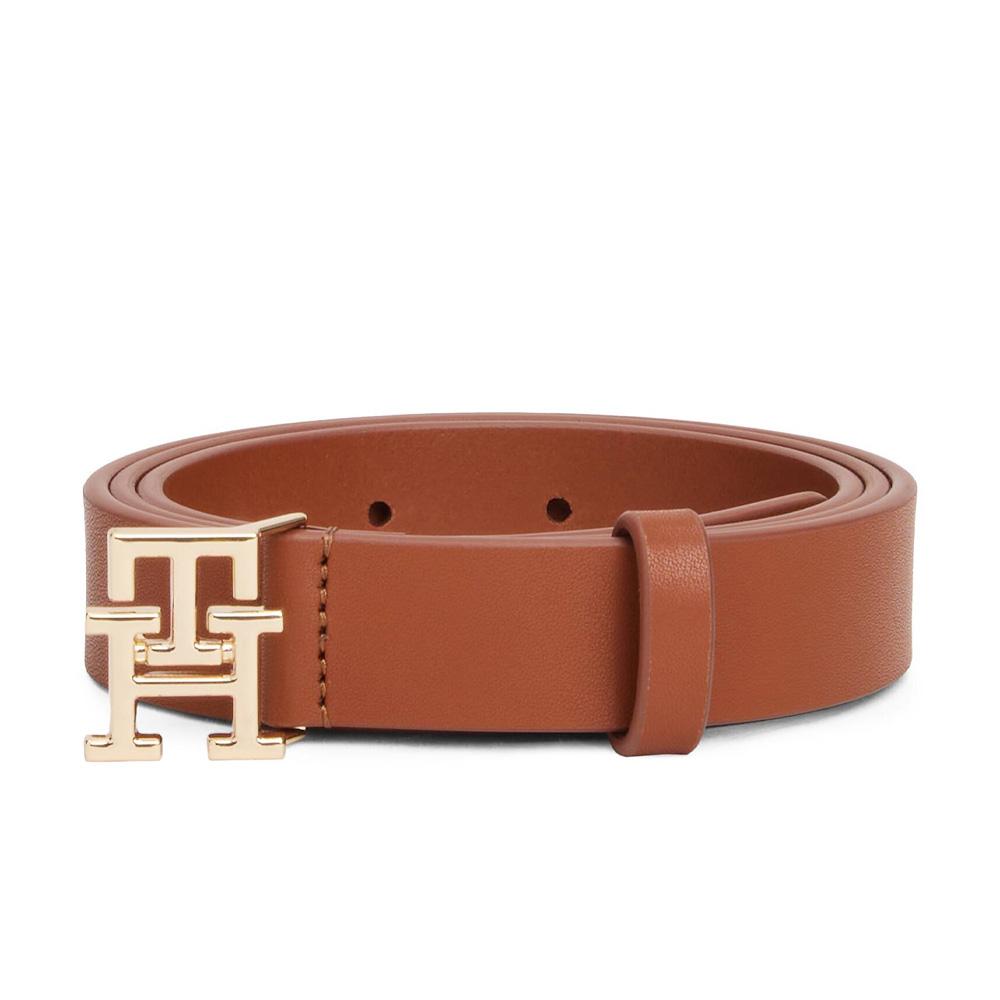 Ceinture Camel Femme Tommy Hilfiger Th Logo 2.5 pas cher