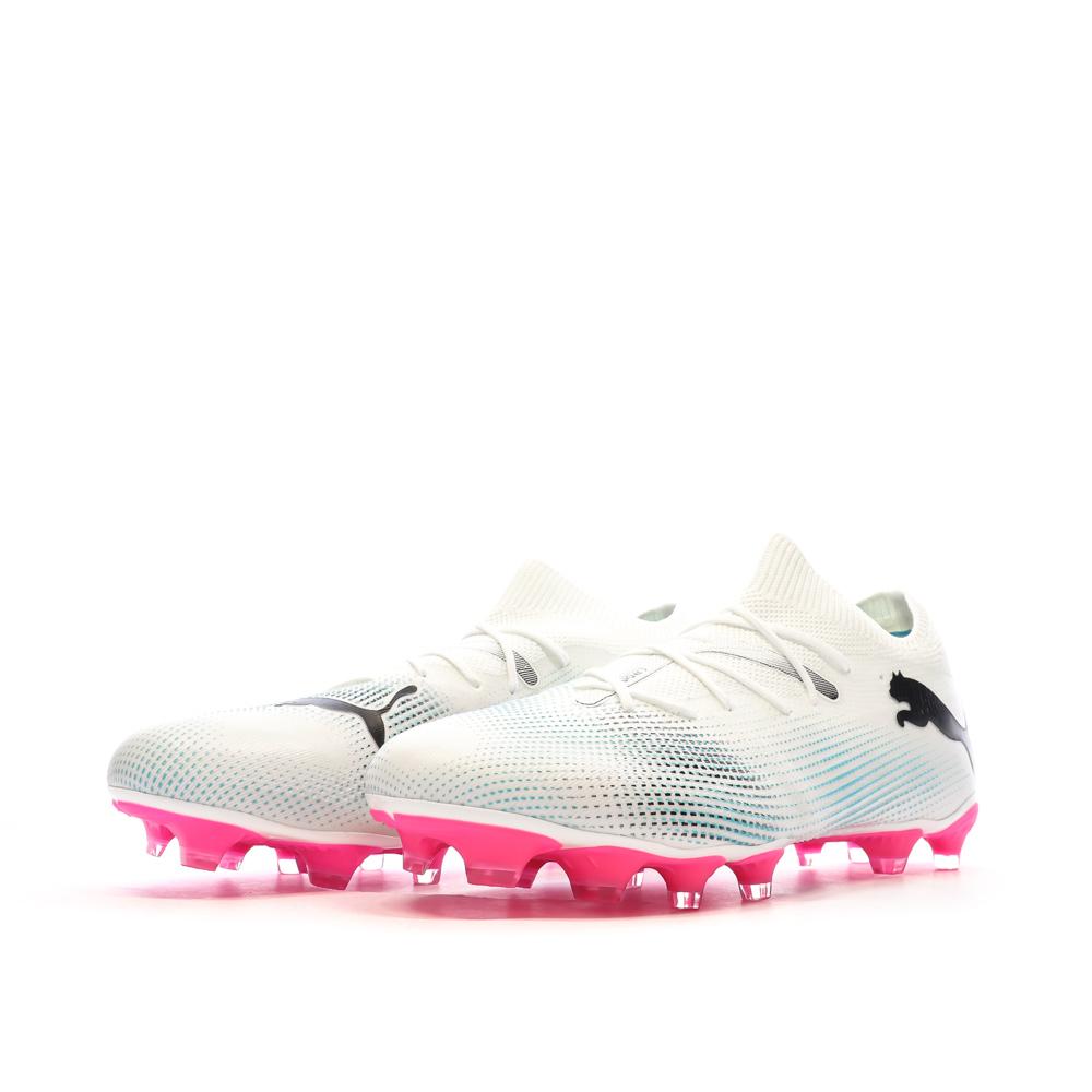 Chaussures de Football Blanc/Bleu Homme Puma Future 7 Match Fg/ag vue 6