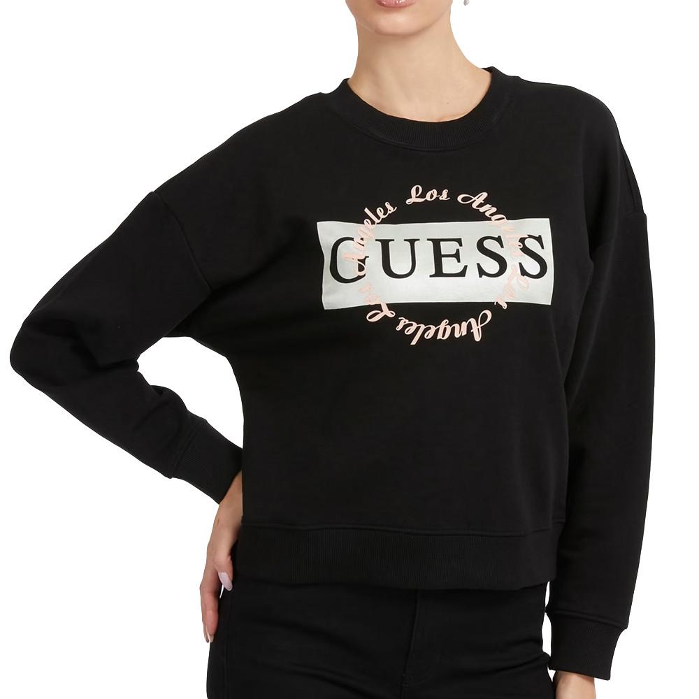 Sweat Noir Femme Guess Deviner pas cher