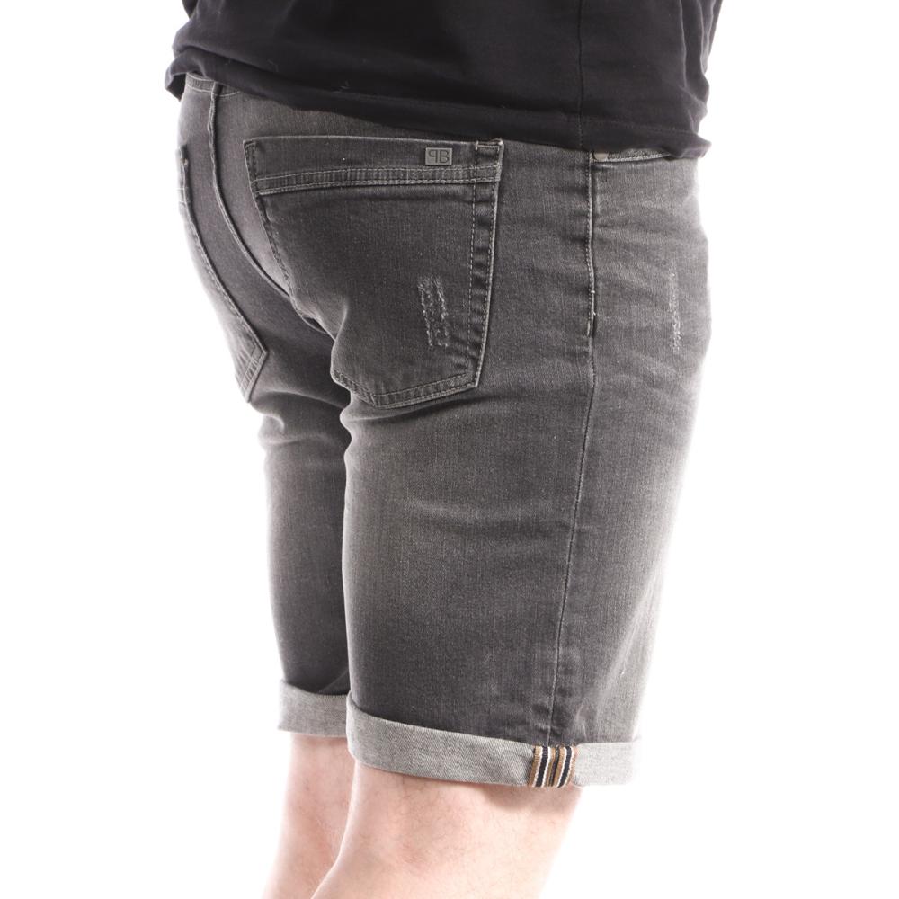 Short en jeans Gris Homme Paname Brothers Bradley vue 2