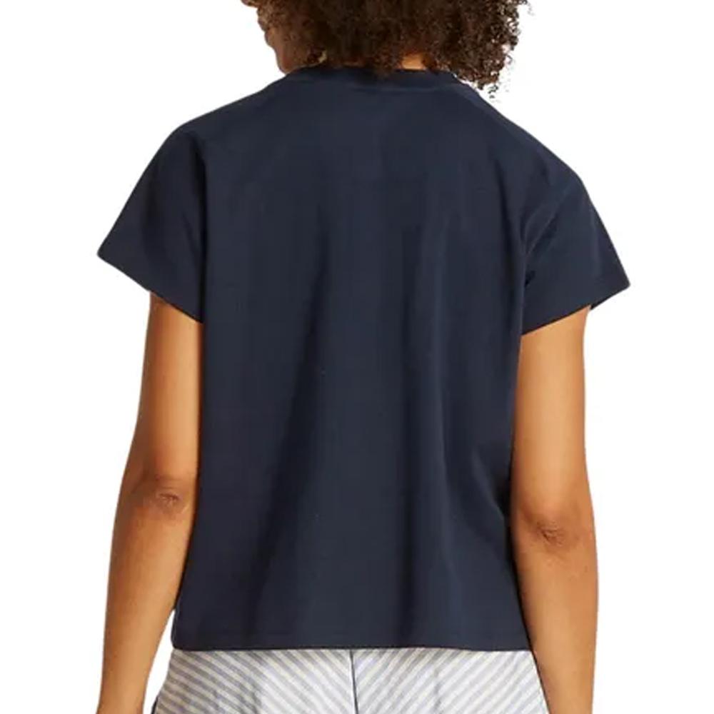 T-Shirt Noir Femme Tommy Hilfiger Mdrn vue 2