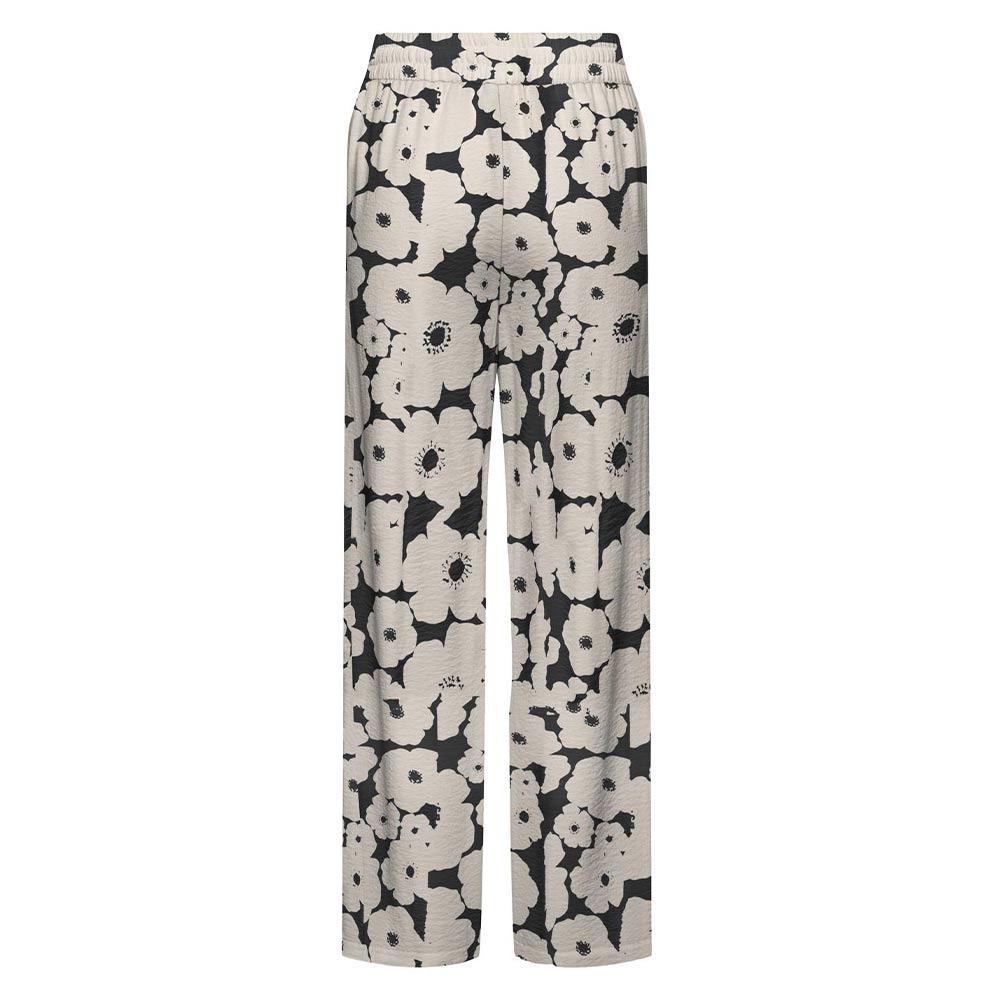 Pantalon Fluide Beige/Noir Femme JDY Troya vue 2
