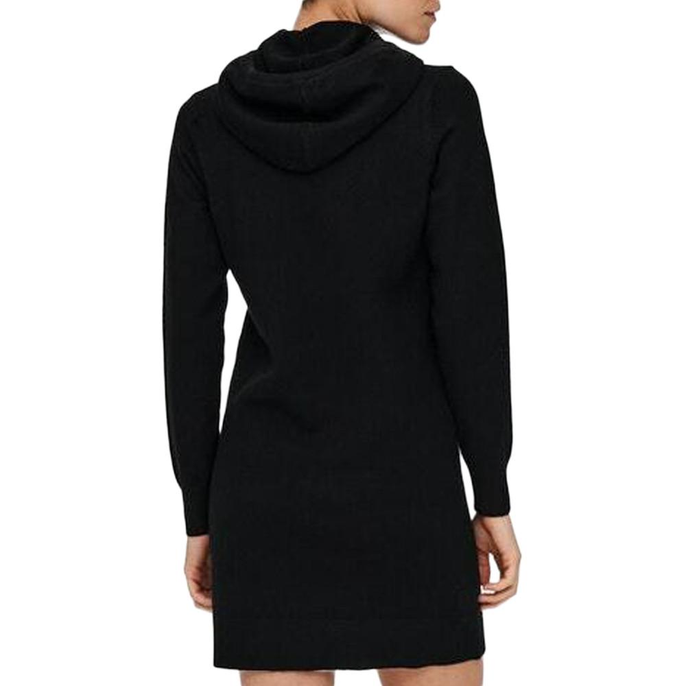 Robe à capuche Noir Femme JDY Mischa vue 2