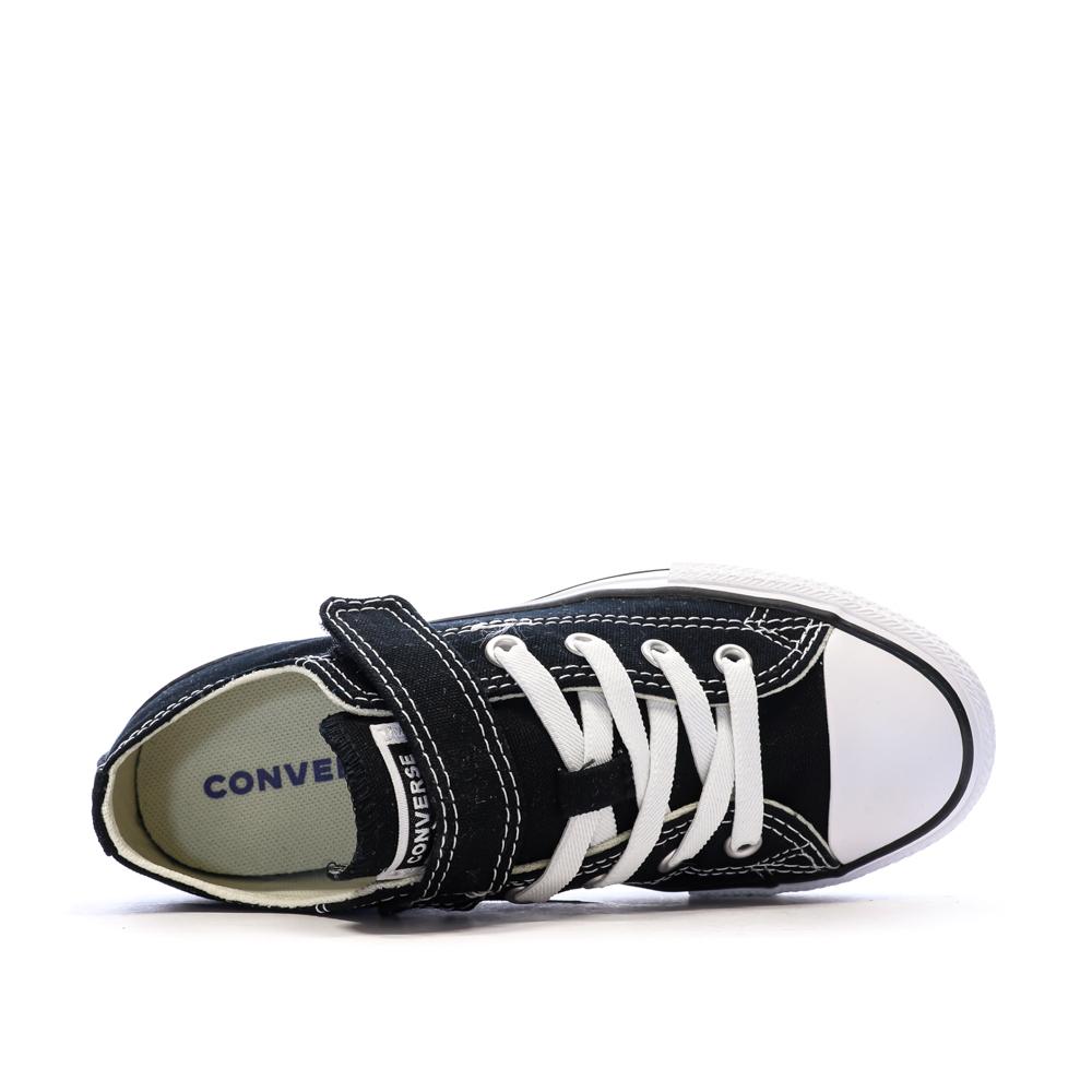 All Star Baskets Noires Enfant Converse Chuck Taylor 1v Easy-on vue 4