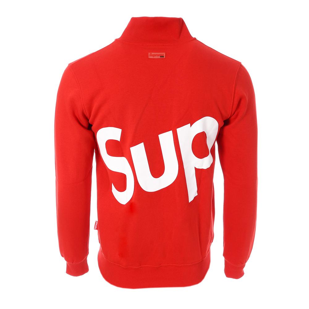 Sweat Zippé Rouge Homme Supreme Grip Susy vue 2