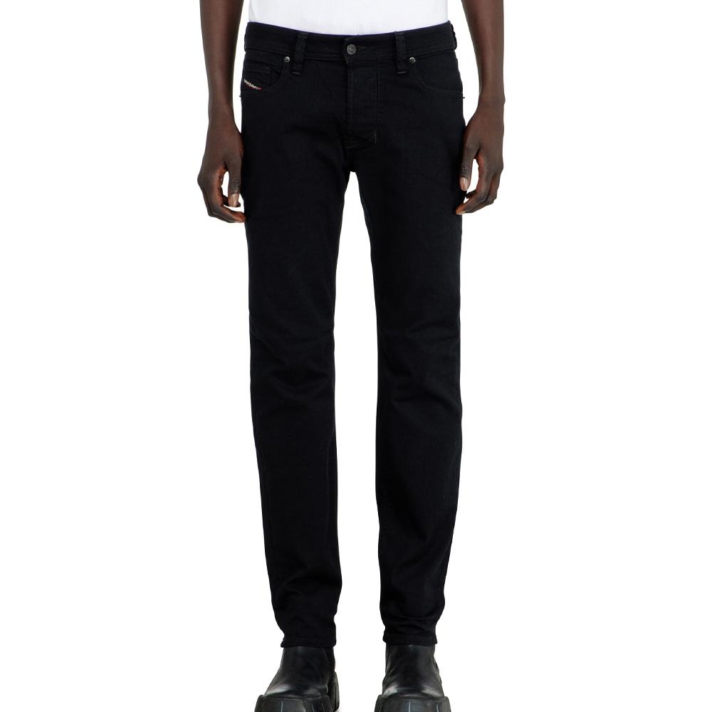 Dunkelblaue Slim-Fit-Jeans für Herren von Diesel, Modell A00892 günstig