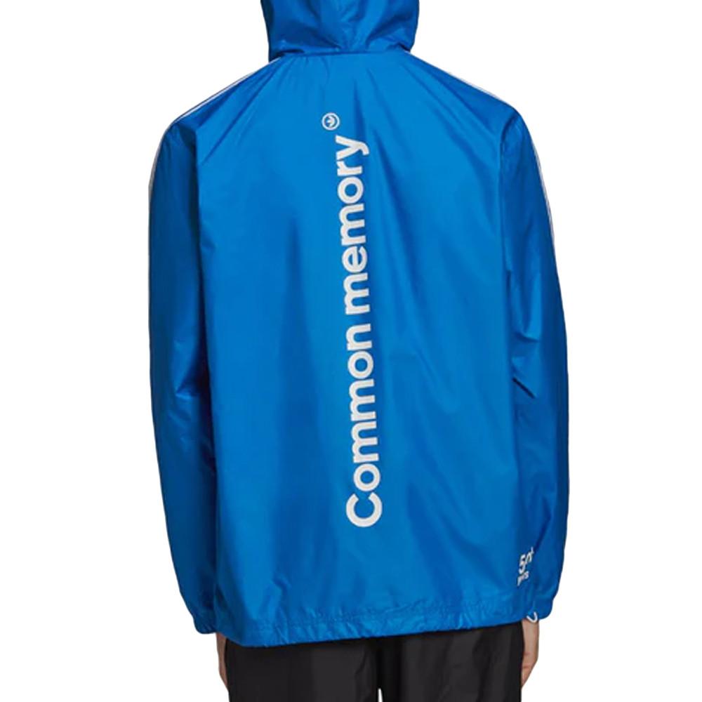 Veste Coupe-vent Bleu Homme Adidas Trefoil vue 2