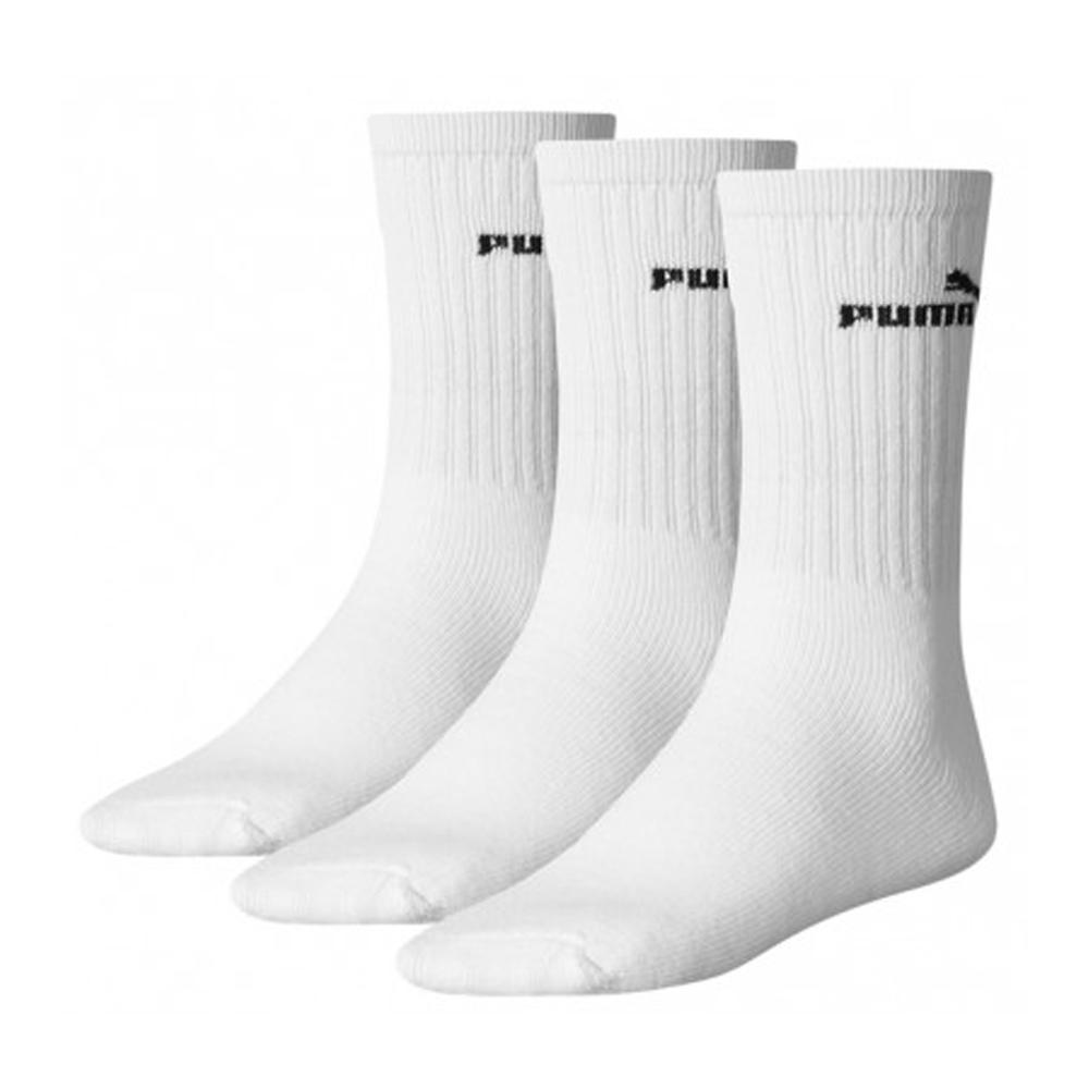 X3 Paires de Chaussettes Blanches Homme Puma Elements pas cher