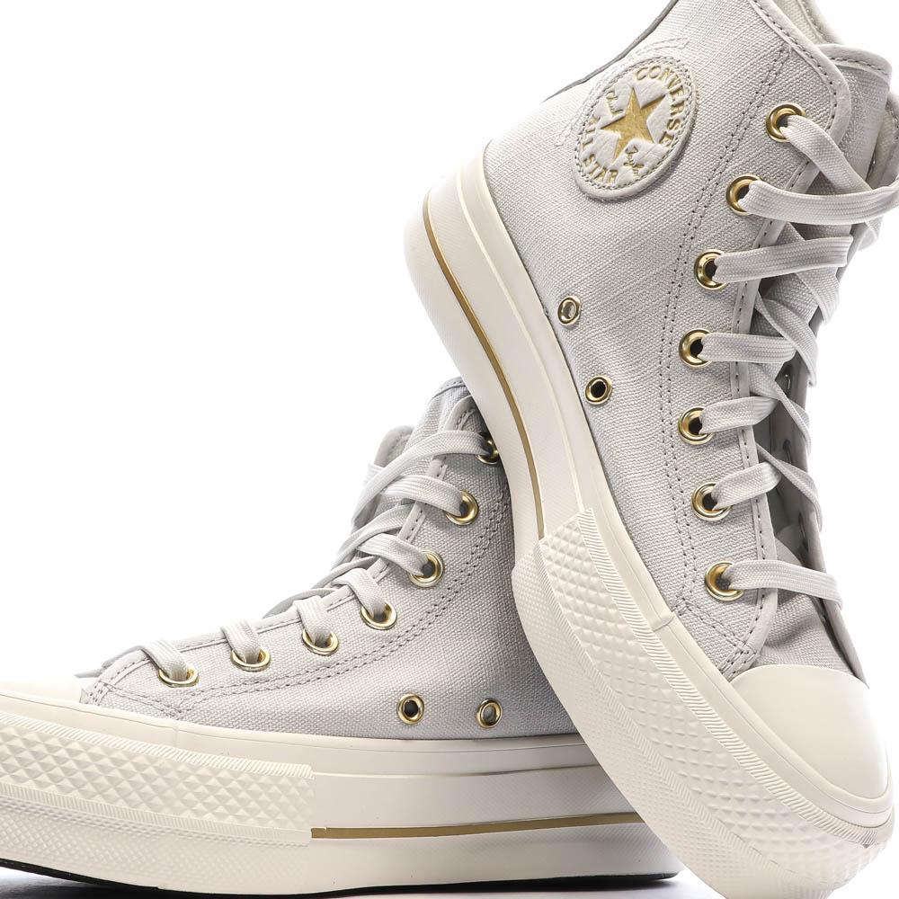 Baskets Bleu Ciel Femme Converse Lift Platform Tailored Lines vue 7