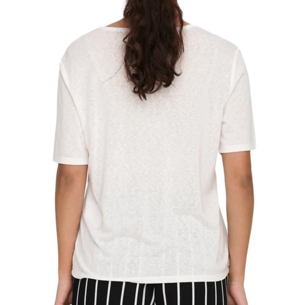 T-shirt Blanc Femme JDY Faustina vue 2