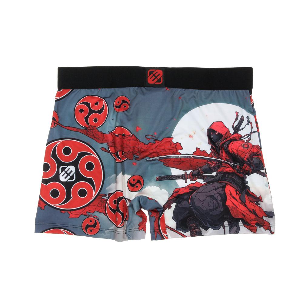 Boxer Noir/Rouge à Imprimés Homme Freegun NIN vue 2