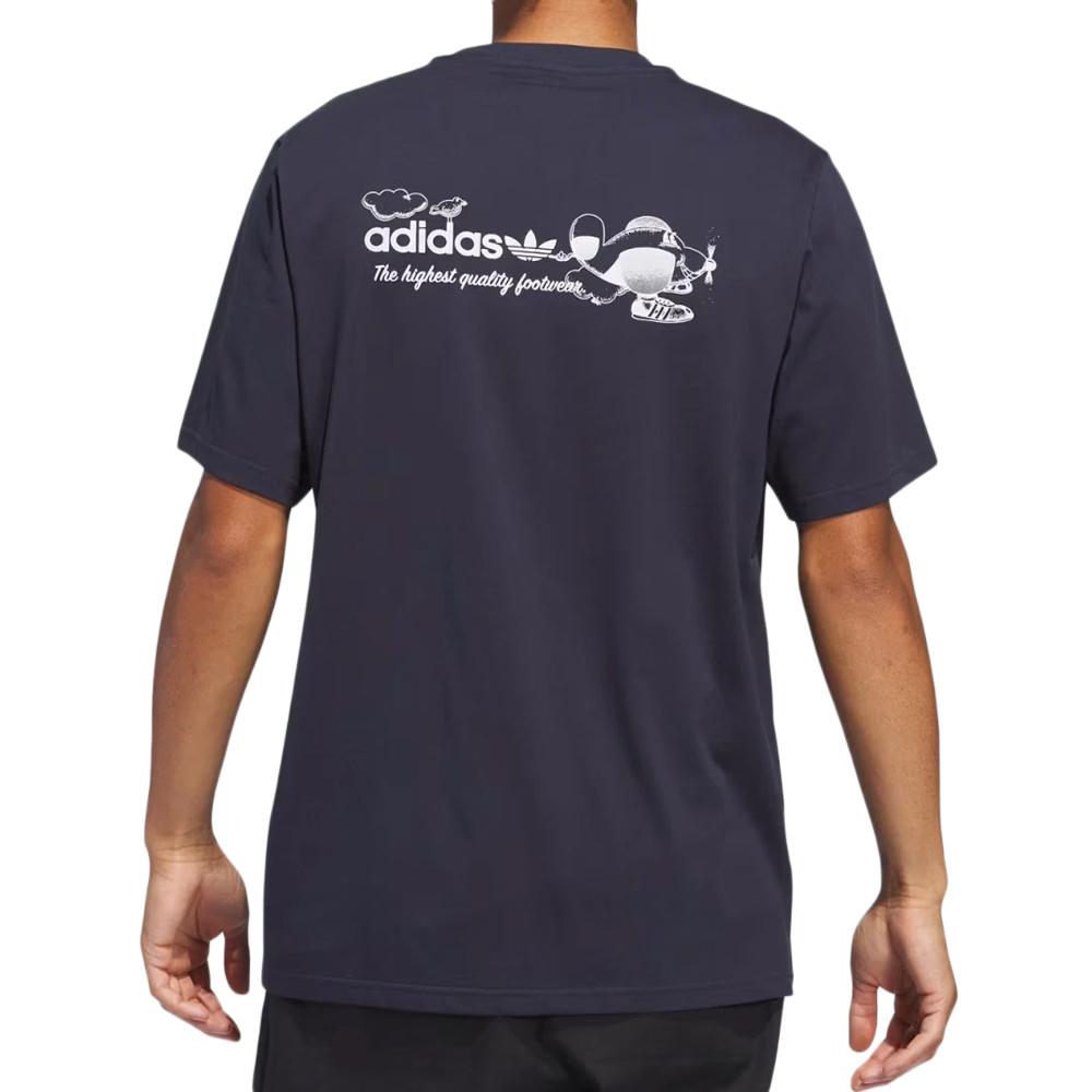 T-Shirt Marine Homme Adidas Dogplane vue 2
