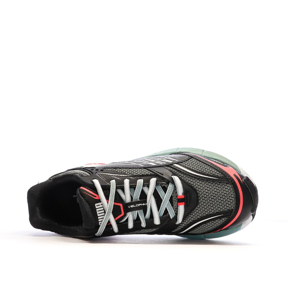 Baskets Noires/Blanc/Rouge Homme Puma Velophasis vue 4