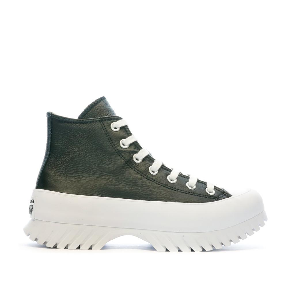 Baskets Noir Femme Converse Lugged vue 2