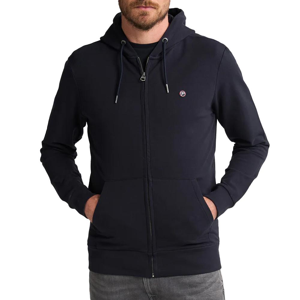 Sweat Zippé Marine Homme Petrol Industries Hooded 3050 pas cher