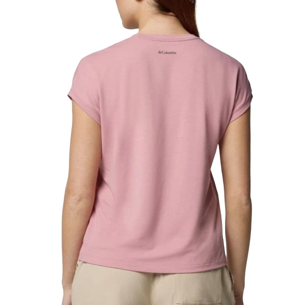 T-Shirt Rose Femme Columbia Boundless Trek vue 2