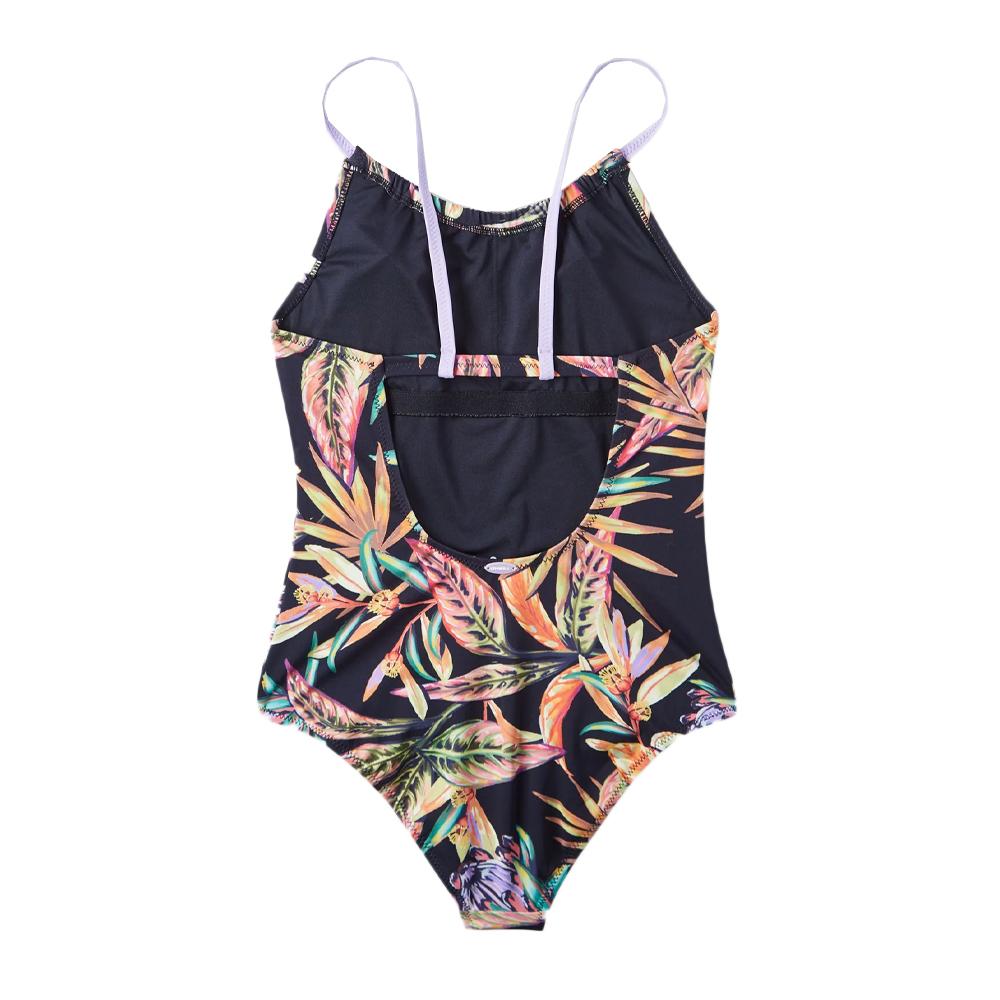 Maillot de bain 1 pièce Noir/Orange Fille O'Neill Cali Swimsuit vue 2