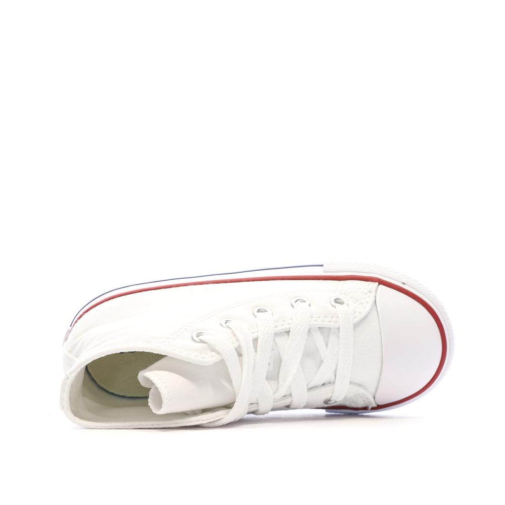 Baskets Blanches Garçon/Fille Converse Chuck Taylor All Star 7J253C vue 4