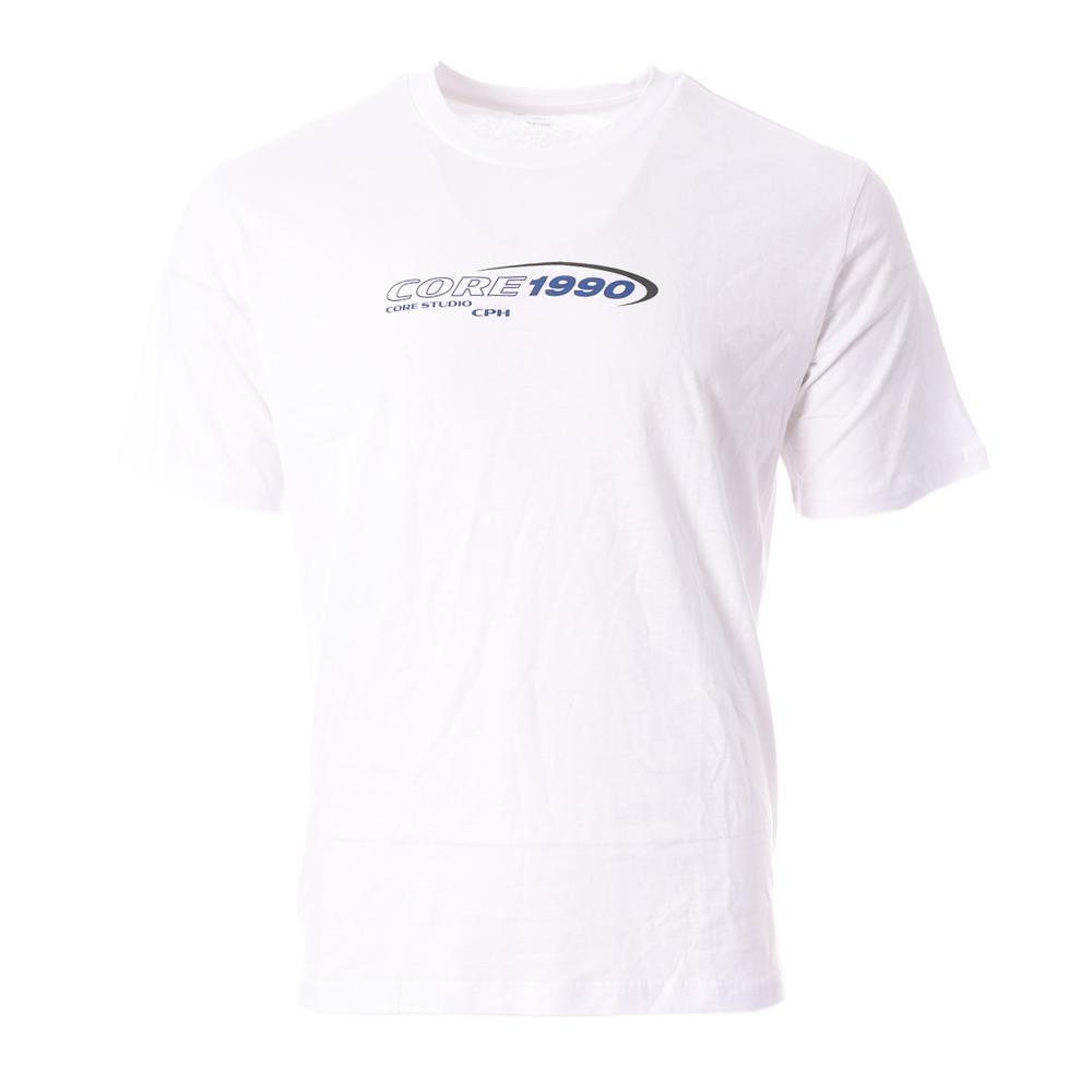 T-shirt Blanc Homme Jack & Jones Coirland 12284532 pas cher