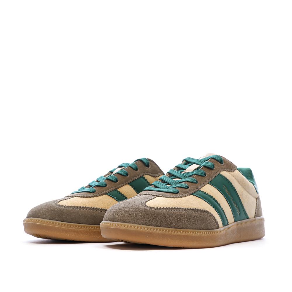 Baskets Vert Foncé/Beige Femme Teddy Smith 120235 vue 6