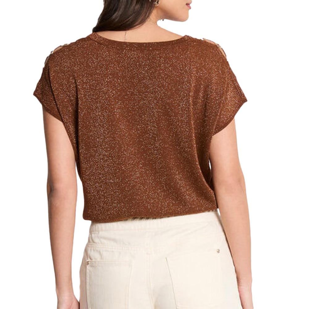 T-Shirt Marron/Doré Femme Morgan MRING vue 2