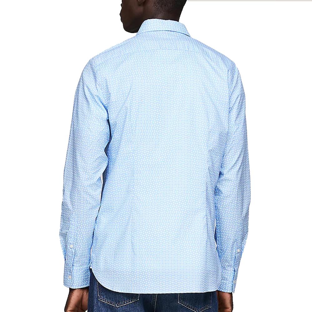 Chemise Bleu Homme Tommy Hilfiger Poplin 0GY vue 2
