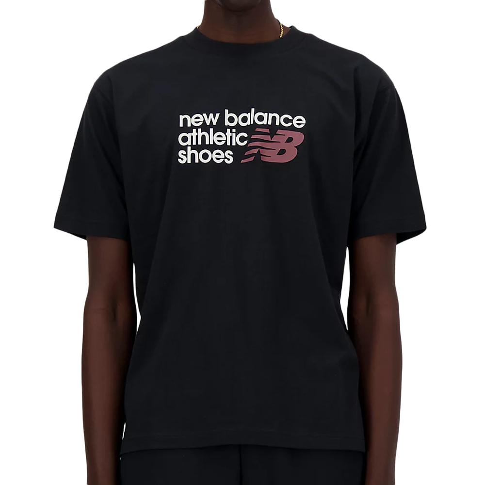 T-shirt Noir Homme New Balance Brand pas cher
