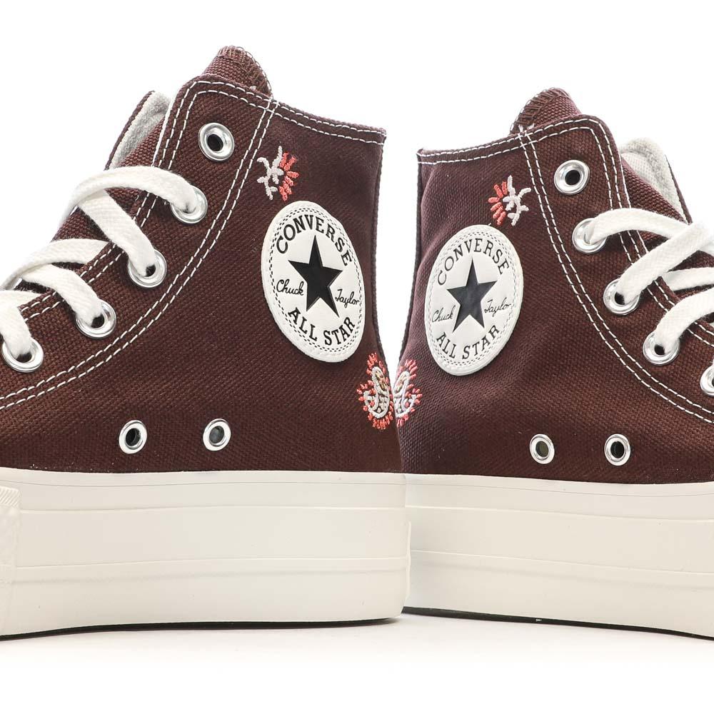 Baskets Marrons Femme Converse Chuck Taylor All Star Lift A08174C vue 7
