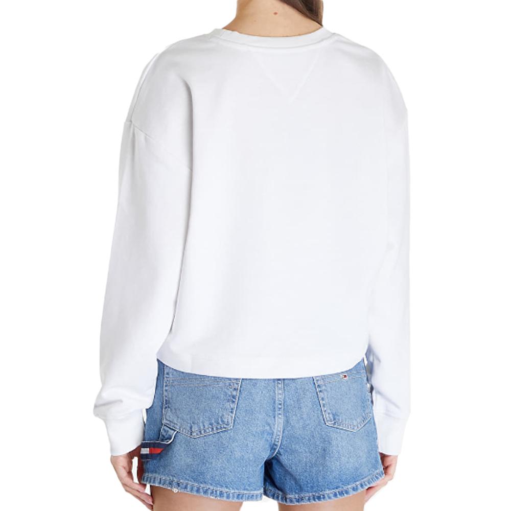 Sweat Blanc Femme Tommy Hilfiger DW0DW18143 vue 2