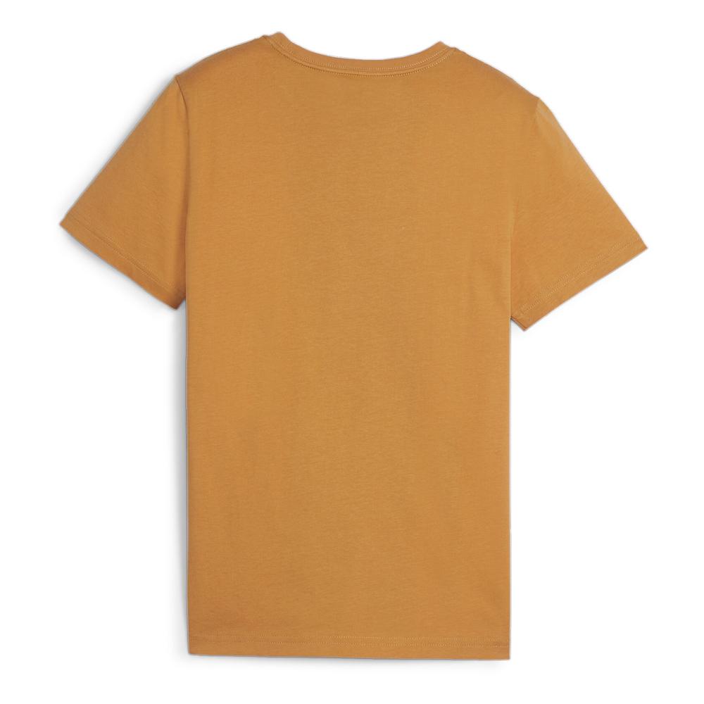 T-Shirt Orange Garçon Puma Essentials Logo 66 vue 2