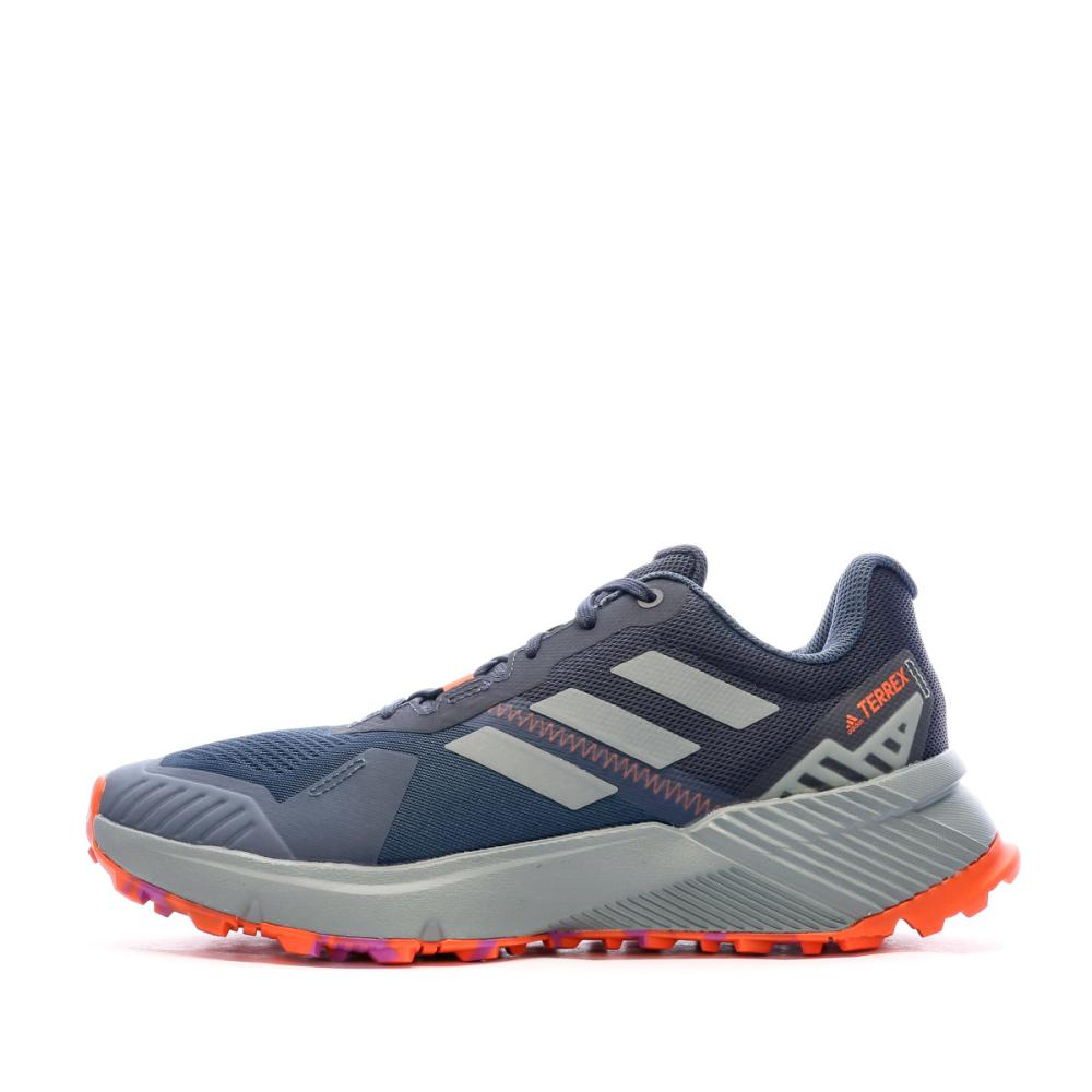 Chaussures de trail Bleu/Orange Homme Adidas Terrex Soulstride pas cher