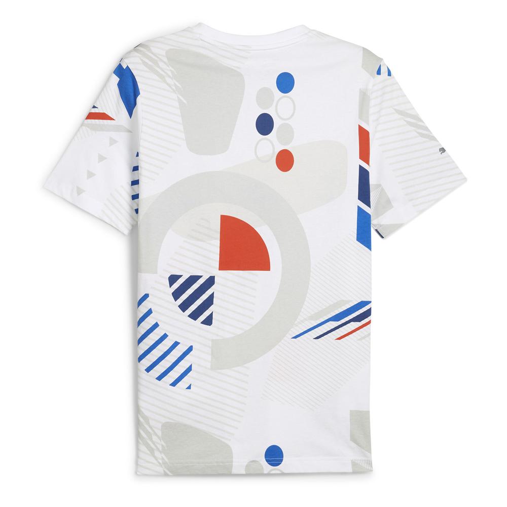 T-shirt Blanc/Bleu/Rouge Homme Puma 624153 pas cher