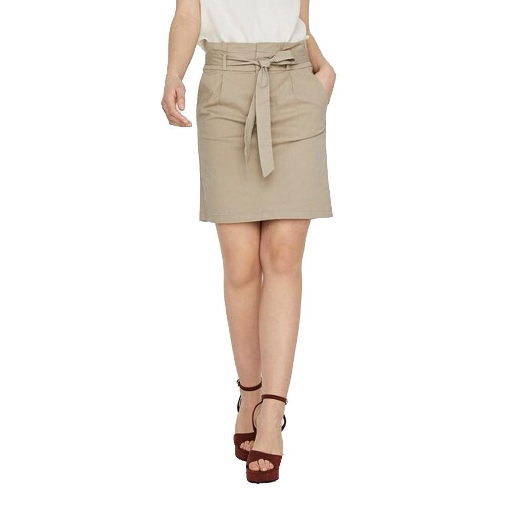 Jupe beige femme Vero Moda Eva pas cher