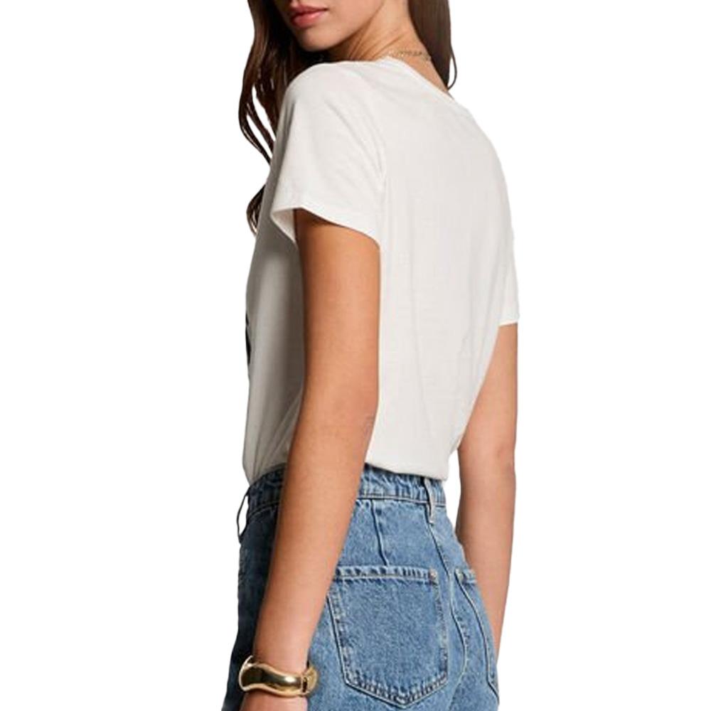 T-shirt Blanc Femme Morgan DAMOUR 931 vue 3