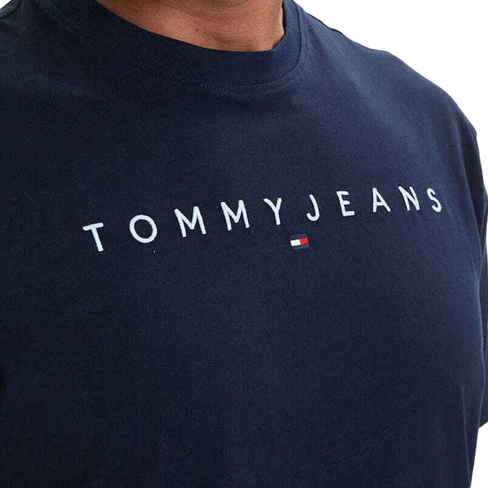 T-Shirt Marine Homme Tommy Hilfiger Reg Linearss vue 3