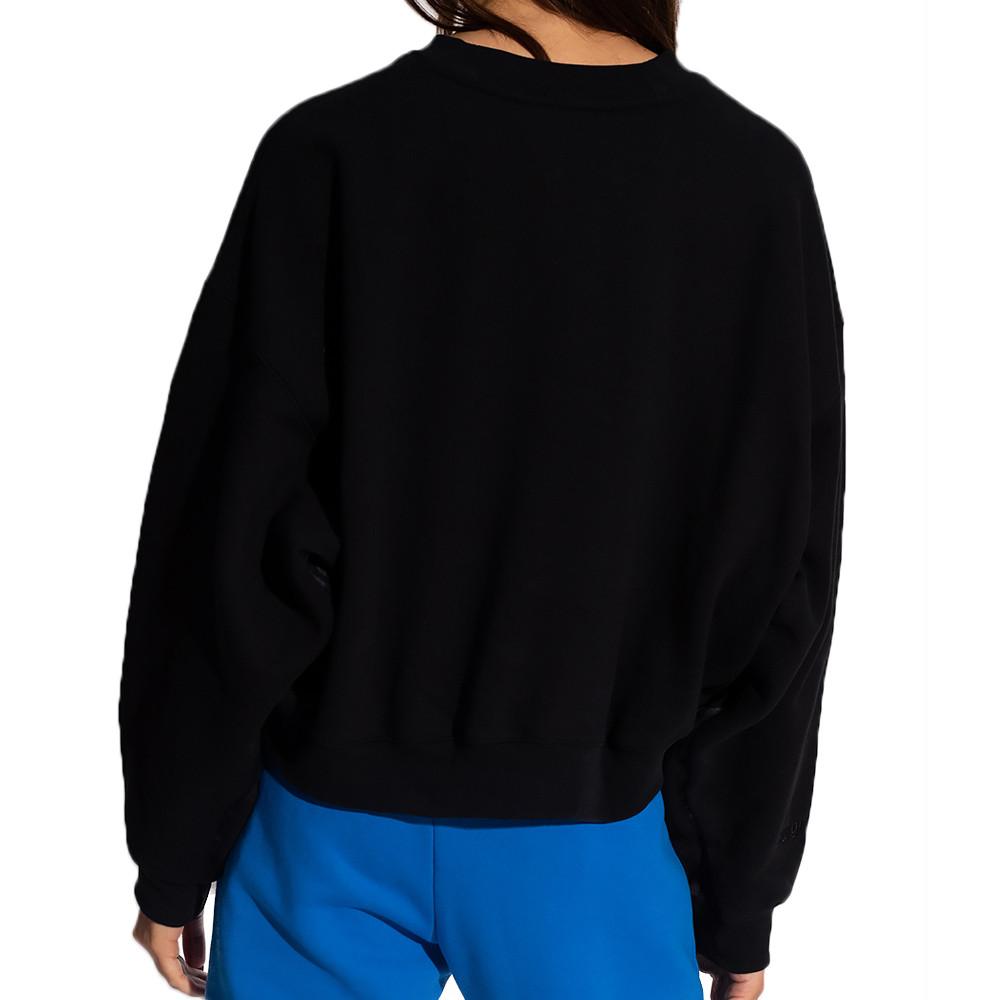 Sweat Noir Femme Adidas Batwing vue 2