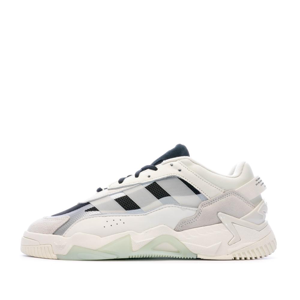 Baskets Écru Homme Adidas Niteball pas cher