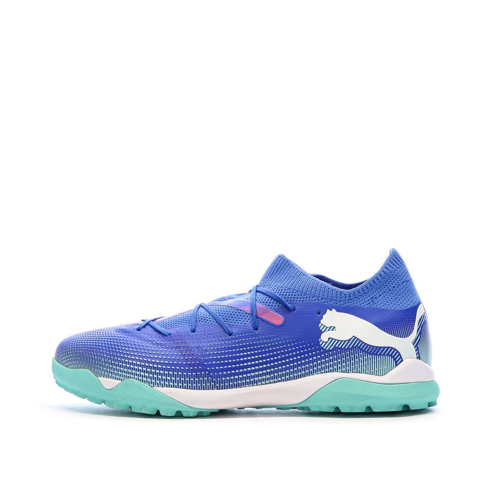 Chaussures de Foot Bleues Homme Puma Future 7 Match TT pas cher