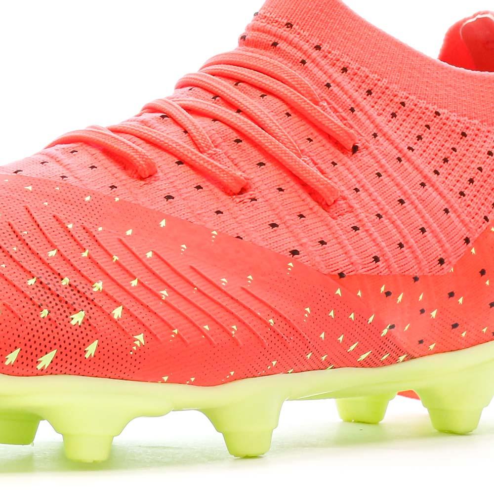 Chaussures de football Orange/Jaune Garçon Puma future Z 3 vue 7