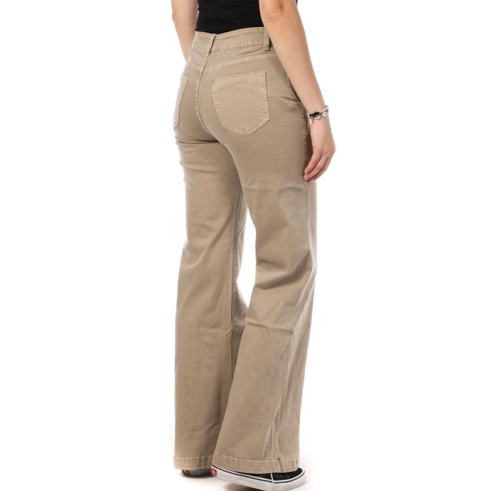 Jean large beige femme hotsell