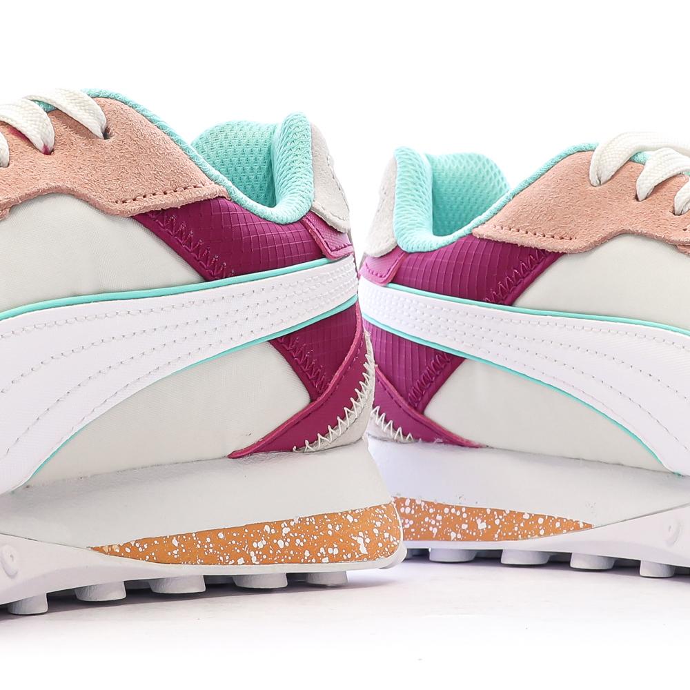 Baskets Roses/Turquoises Femme Puma Blktop vue 7