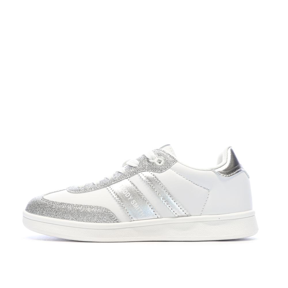Weiße/Silberne Sneakers Damen Teddy Smith Plata günstig
