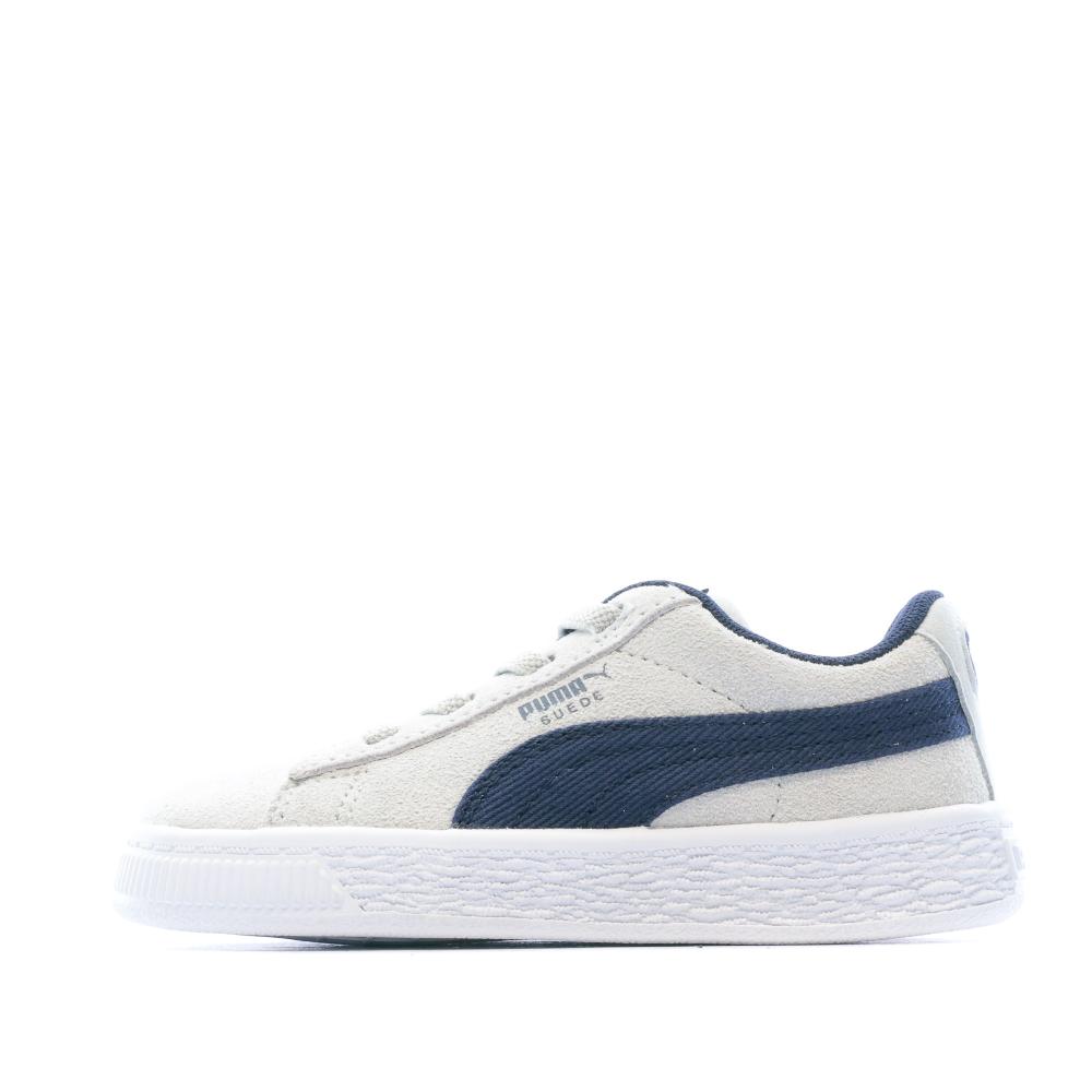 Baskets Gris Garçon Puma SUEDE Classic pas cher