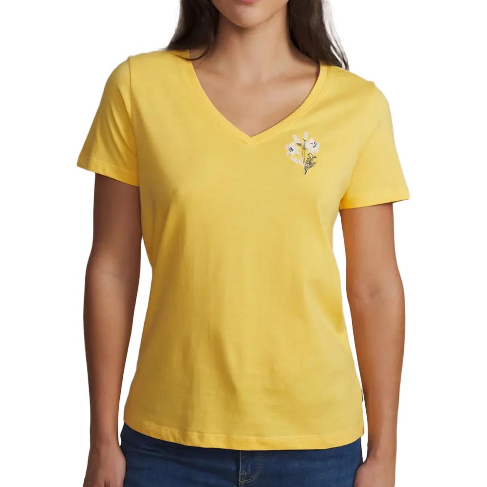 Gelbes Damen-T-Shirt TBS Aurore günstig