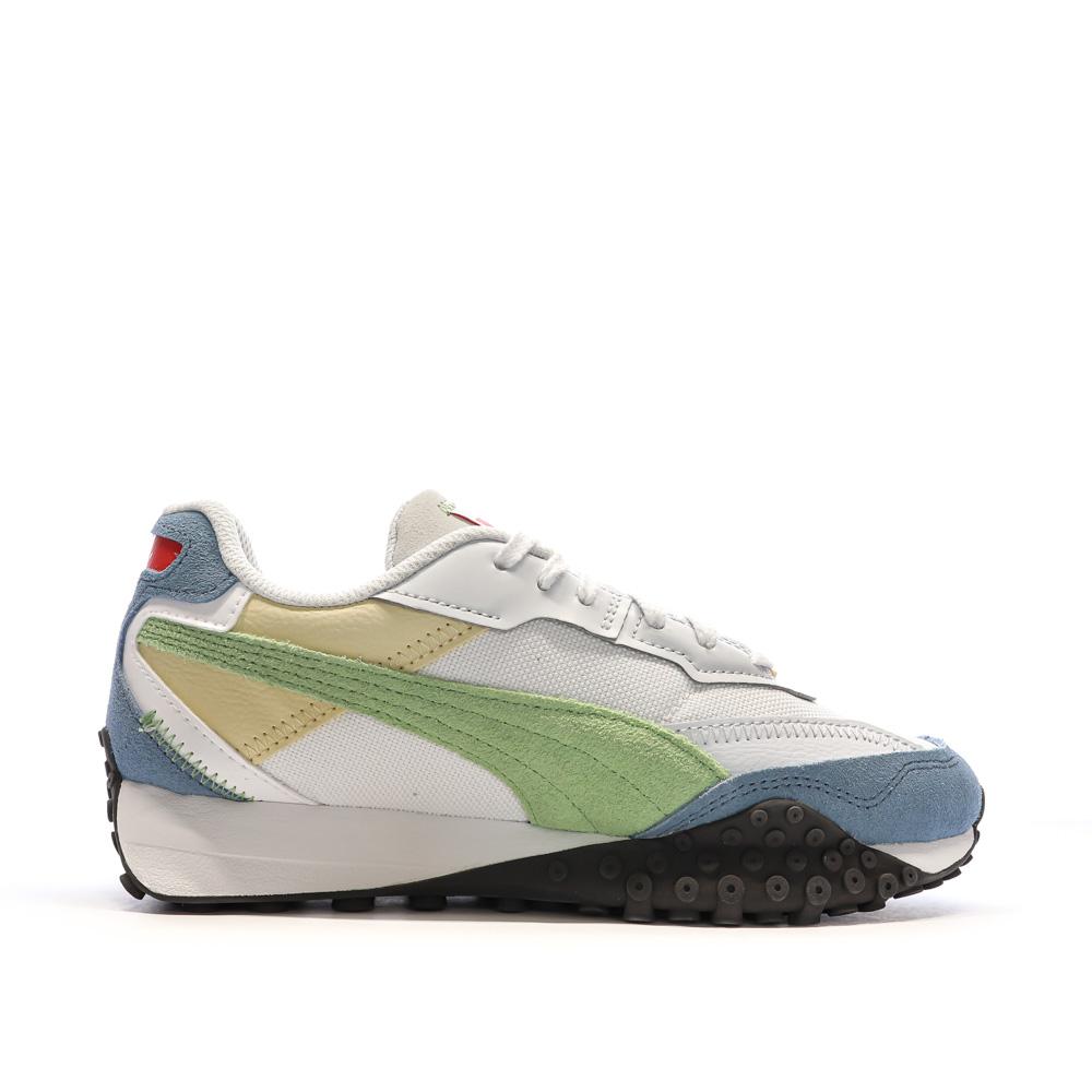 Baskets Bleu/Blanc/Vert Garçon Puma Blktop Rider Bts vue 2