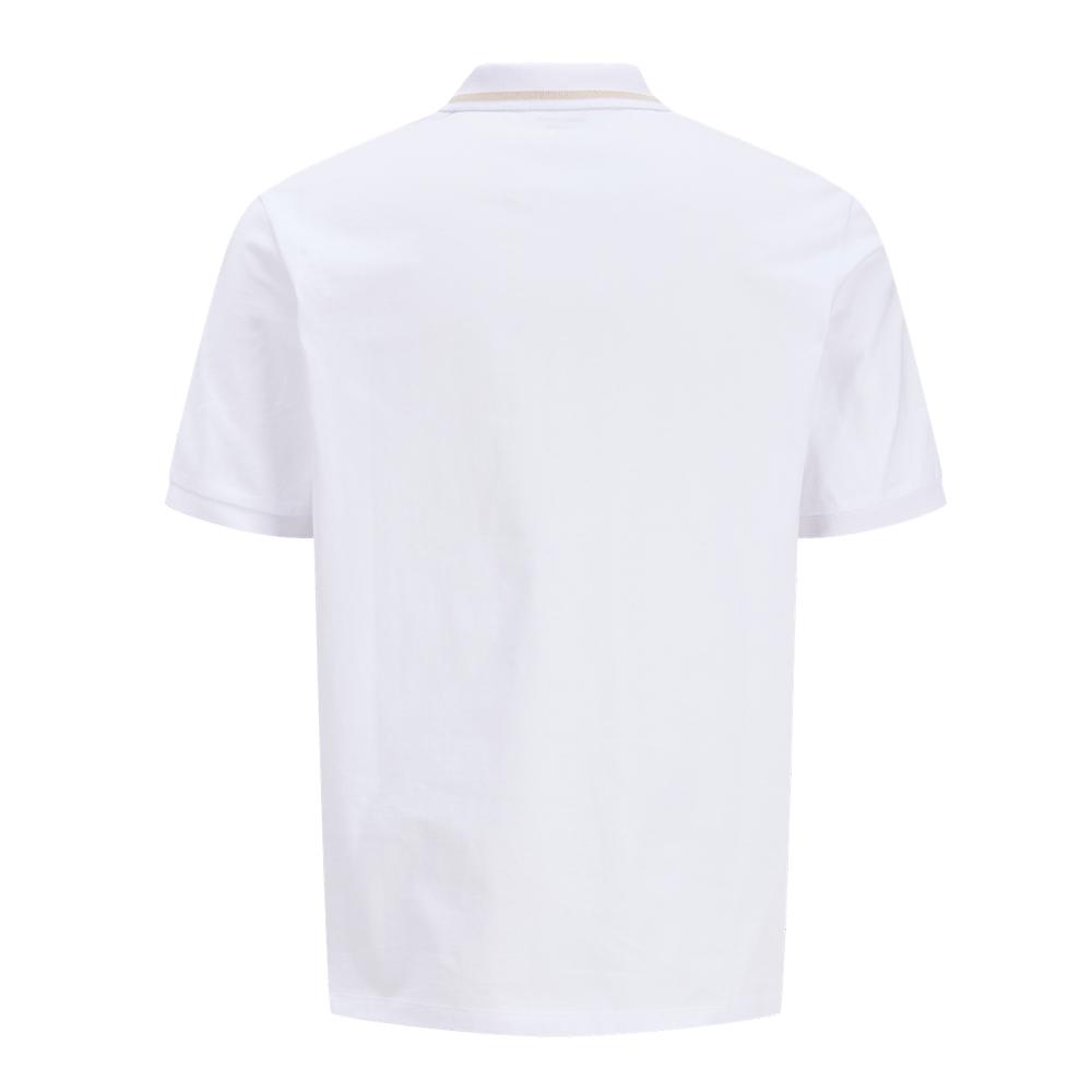 Polo Blanc Homme Jack & Jones Jordean vue 2
