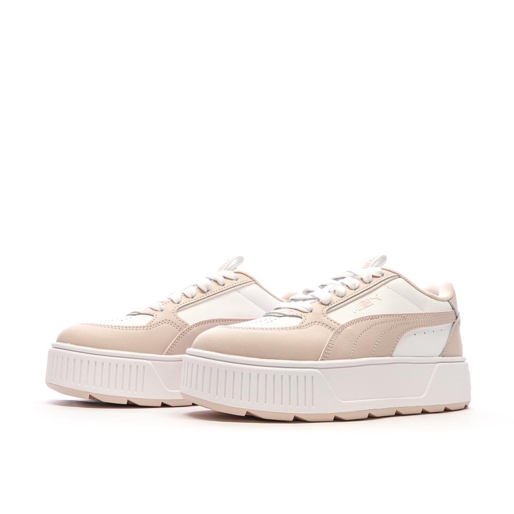 Baskets Blanc/Vieux Rose Femme Puma Karmen Rebelle vue 7