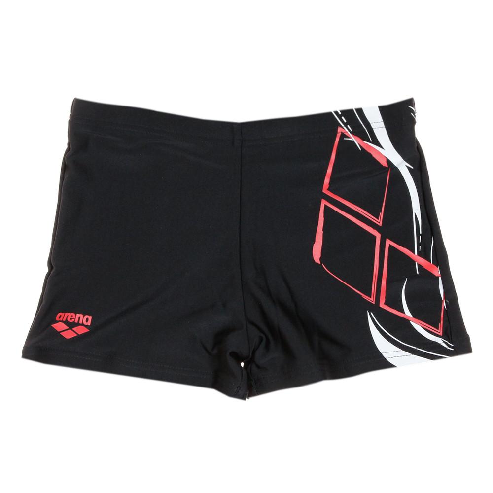 Boxer de bain Noir Garçon Arena Swim Short Logo pas cher