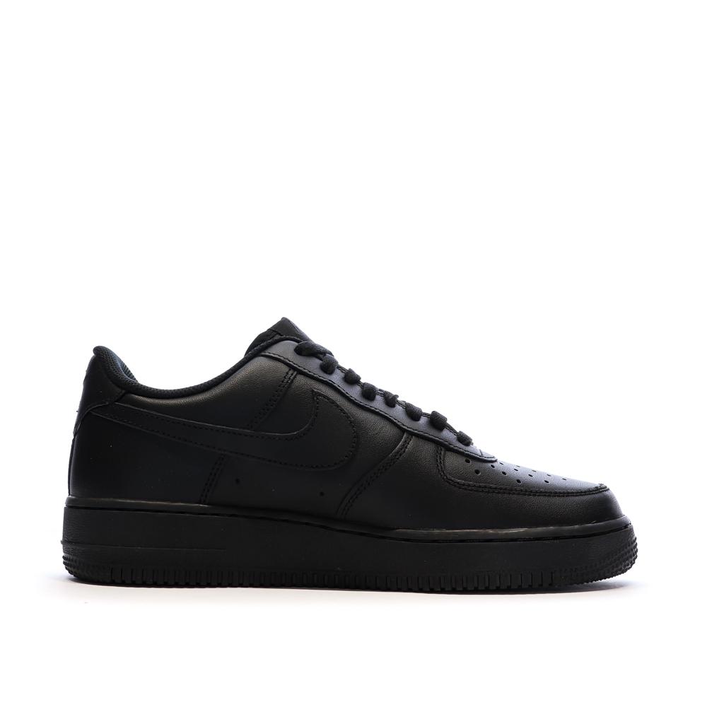 Baskets Noir Homme Nike Air Force 1 one vue 2